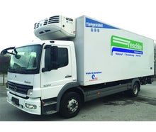 Mercedes Benz Atego 1224, Kühlkoffer, Tiefkühler, Kühlfahrzeug, mit Ladebordwand 1500 kg Nutzlast zur Langzeitmiete, 71634 Ludwigsburg, 12 Tonner Kühllaster, Tiefkühl-LKW, Lebensmitteltransport, Kühlfahrzeuge zur Mietevon 3,5 t bis 12 t,
