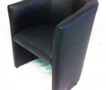 Cocktailsessel Leder schwarz
