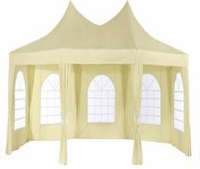 Leichtes Pagodenzelt 6,8 m x 5 m mit Seitenteilen