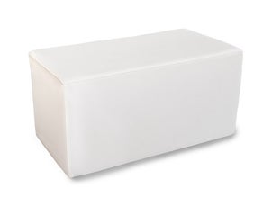 Loungebank / Hocker / Sitzbank QUBO2XL in weiß