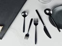 5tlg. Schwarzes Besteck/ Menübesteck/ Hochzeitsbesteck - exklusiv - Hochzeit & Event - Versand