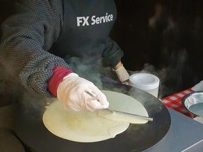 Crepes Maker, Crepes Stand, Crepes Verkaufsstand, Crepeeisen