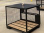 Gitterbox / Stehtisch / Theke / Schirm schwarz mit Holzplatte - Galerie - Bild 2