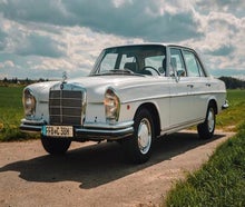 Mercedes Benz 280SE mit Klima mieten / Oldtimer & Hochzeitsauto