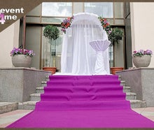Hochzeits - Teppich, VIP - Event roter Teppich, Fuchsia Teppich, Weißer Läufer.