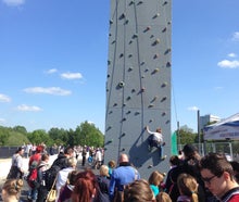 Mobile Kletterwand 8,50m, Kletterturm, Kletterwand, Kletterfelsen, Kletterberg