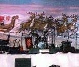 Weihnachts Kulisse, Weihnachten, Weihnachtsmann, Bühnenbild, Rentier, Schlitten