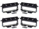 Scheinwerferset II – 4x LED Akku Scheinwerfer mieten (HEX LED – RGBWA+UV) LED Lichtanlage Lichttechnik Licht Partybeleuchtung Scheinwerfer