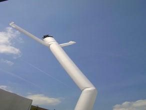 Airdancer / Skydancer 9 m hoch mit 1500 Watt Gebläse und Beleuchtung - extrem Windstabil