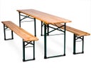 Festzeltgarnitur 70cm / Biertischgarnitur, 1 Tisch + 2 Bänke - Galerie - Bild 1