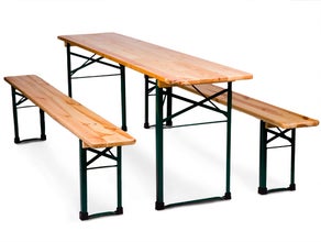 Festzelt-/Biertischgarnitur 70cm, bestehend aus 1 Tisch + 2 Bänke