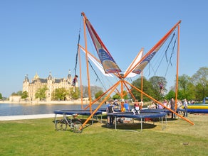 4in1 Bungee Trampolin + Rutsche mieten