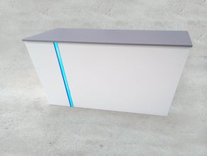 Messetheke mit LED Beleuchtung