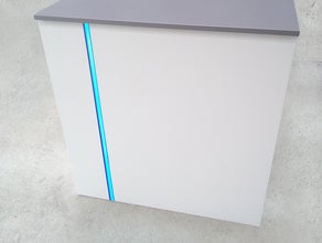 Messetheke mit LED Beleuchtung