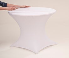 Stehtisch inkl. Stretchhusse 4 Fußsystem klappbar 70cm Bistrotisch weiß oder schwarz