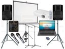 Karaokeanlage Musikanlage Lautsprecher Partyanlage Mischpult Mikrofon Beamer Laptop PC IBM Lenovo