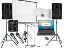Karaokeanlage Musikanlage Lautsprecher Partyanlage Mischpult Mikrofon Beamer Laptop PC IBM Lenovo - Galerie - Bild 1