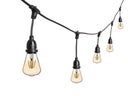 Lichterkette 5m LED Edison Vintage, schwarz - Galerie - Bild 1