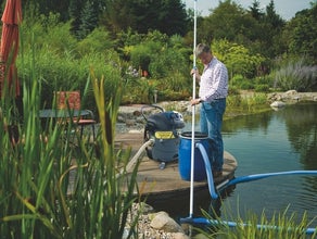 Teich-Schlammsauger, Ansaugleistung max. 8.000 l/h