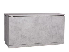 Lacktheke Beton mit Edelstahlblatt