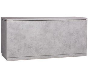 Lacktheke Beton mit Edelstahlblatt