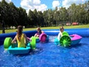 Power Paddler Miniboote mit Pool für Events mieten