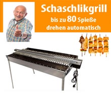 Schaschlik Grill - bis zu 80 Spieße drehen voll automatisch