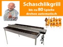 Schaschlik Grill - bis zu 80 Spieße drehen voll automatisch