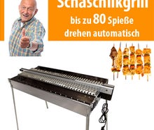 Schaschlik Grill - bis zu 80 Spieße drehen voll automatisch