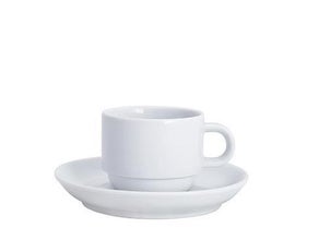 Tasse - Kaffeetasse mit Untertasse, 0,16l - Kahla - Serie System Plus  - inkl. Reinigung