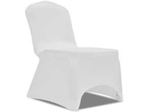 Stuhl inklusive Stretch-Stuhlhusse / Husse weiss / Stühle / Stuhlhusse / Komplettset