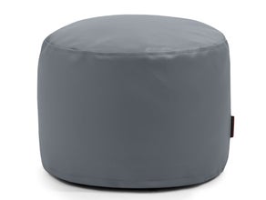 Loungemöbel, Sitzsack - Pouf mini für innen/außen - grau, Kunstleder
