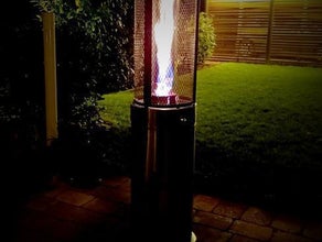 Gas-Heizpilz 11 kW – Gasheizer, Terrassenstrahler, offene Flamme, Heimlichkeitslicht, 360 Grad.