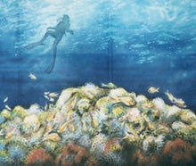 Korallenriff Kulisse, Unterwasser, Meer, Tauchen, Taucher