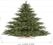 Künstlicher Weihnachtsbaum Nordmanntanne 140cm