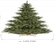Künstlicher Weihnachtsbaum Nordmanntanne 140cm