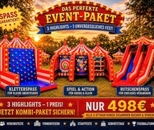 Kombi Angebot Schulfest XL, Firmen Event, Rutsche, Kletterwand, Spielecenter Wir liefern NRW weit !