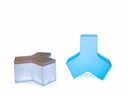 LED Sitzbank / Loungebank / Hocker iSNAKE YPSILON (leuchtend in allen Farben)