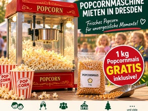 ab 35 € Popcornmaschine mieten in Dresden – Vermietung & Verleih
