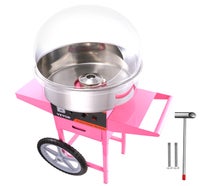 Zuckerwattemaschine Mit Wagen Inkl. Abdeckhaube Zuckerwattemacher Zuckerwatte