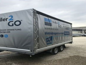 XL mit Plane, Hochlader Allzweckanhänger mit Plane