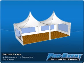 Faltzelt 3 x 6m