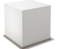 Buffetsystem "CateringStar" Ecke Präsentationsfläche beleuchtet