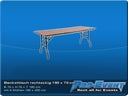 Banketttisch rechteckig 183cm