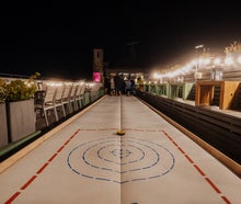 Eisstock Bahn / Curlingbahn / Mobile Eisbahn / Eiscurling / Kunsteibahn mieten in Hamburg und Schleswig-Holstein oder bundesweit