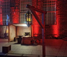 Laternenmast , Mittelalter Beleuchtung, Laterne,