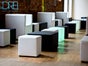 2-Sitzer Loungebank / Hocker / Sitzbank in schwarz QUBO2XL - Galerie - Bild 4