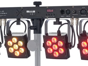 LED Bar CLB4 mit 4 flachen Spots und eingebauten Programmen