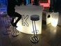 Cocktailbar / Bar / Theke weiß beleuchtet, rund SNAKE - Galerie - Bild 3