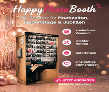 Fotobox | Fotoautomat mieten (komplette Kabine, inkl. Sofortdruck)